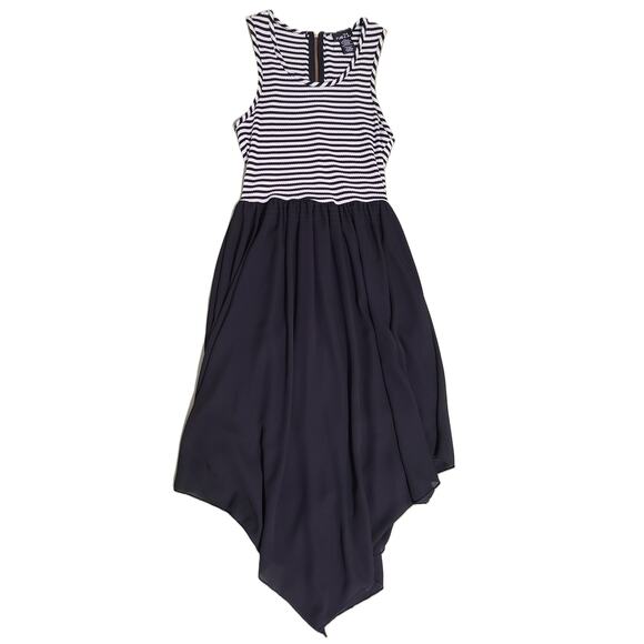 Rue21 Womens Tank Dress Size Small S Black White Sleeveless Handkerchief Hem - Picture 1 of 5
